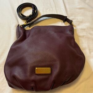 Marc by Marc Jacobs leather shoulder bag with gold hardware and crossbody strap